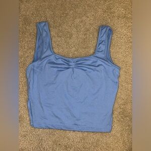Sweetheart blue cropped top size medium
